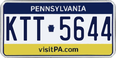 PA license plate KTT5644