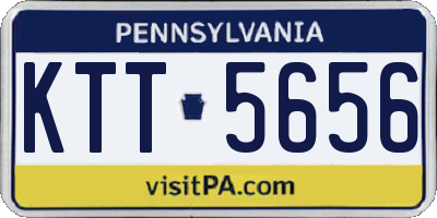 PA license plate KTT5656