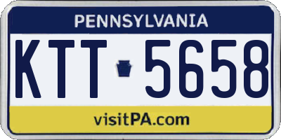 PA license plate KTT5658