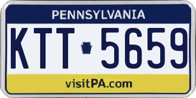 PA license plate KTT5659