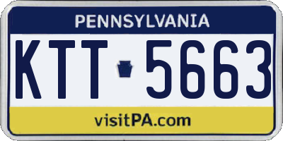 PA license plate KTT5663