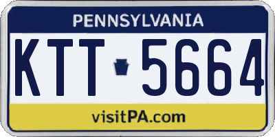 PA license plate KTT5664