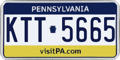 PA license plate KTT5665