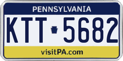 PA license plate KTT5682
