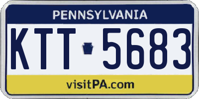 PA license plate KTT5683