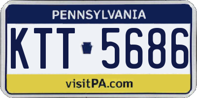PA license plate KTT5686