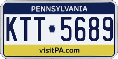 PA license plate KTT5689