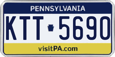 PA license plate KTT5690
