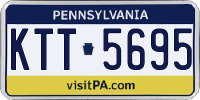 PA license plate KTT5695