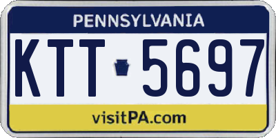 PA license plate KTT5697