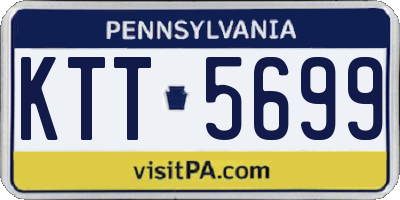 PA license plate KTT5699