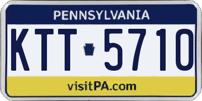 PA license plate KTT5710