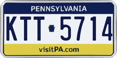 PA license plate KTT5714
