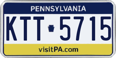 PA license plate KTT5715