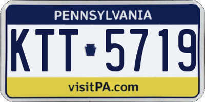 PA license plate KTT5719