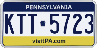 PA license plate KTT5723