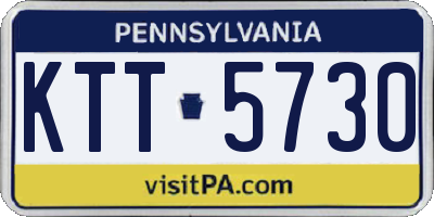 PA license plate KTT5730