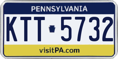 PA license plate KTT5732