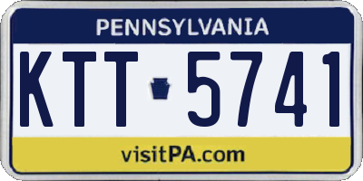 PA license plate KTT5741