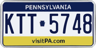 PA license plate KTT5748