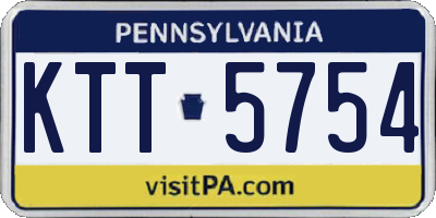 PA license plate KTT5754