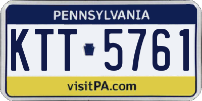PA license plate KTT5761