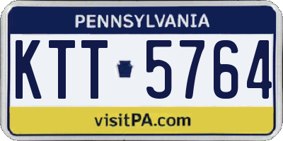 PA license plate KTT5764