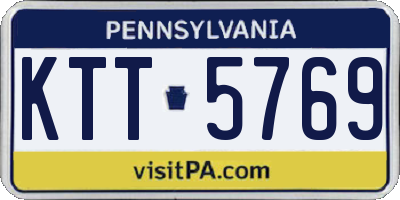 PA license plate KTT5769