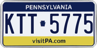 PA license plate KTT5775
