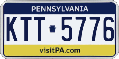 PA license plate KTT5776