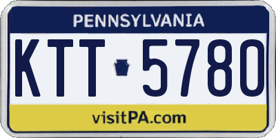 PA license plate KTT5780