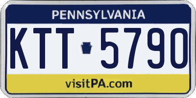 PA license plate KTT5790