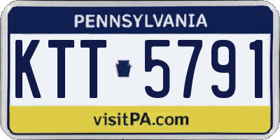 PA license plate KTT5791