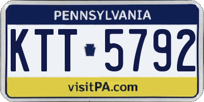 PA license plate KTT5792
