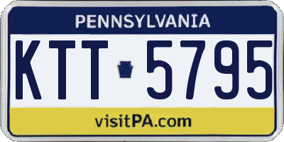 PA license plate KTT5795