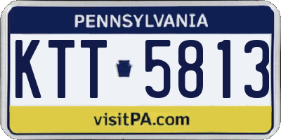 PA license plate KTT5813