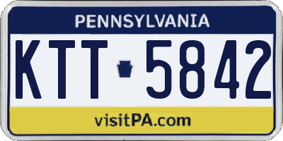 PA license plate KTT5842
