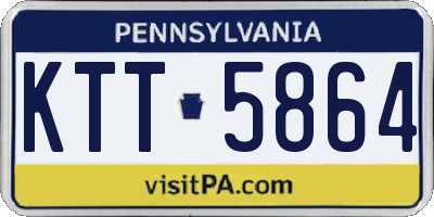 PA license plate KTT5864