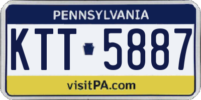 PA license plate KTT5887