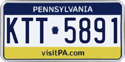 PA license plate KTT5891