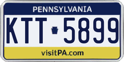 PA license plate KTT5899