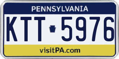 PA license plate KTT5976