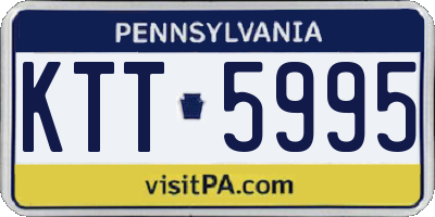 PA license plate KTT5995