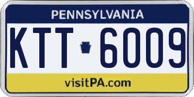 PA license plate KTT6009