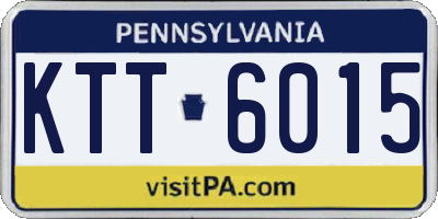 PA license plate KTT6015