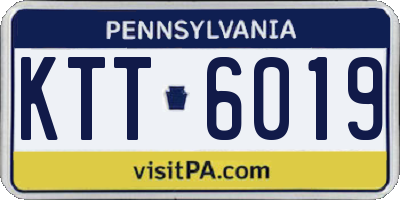 PA license plate KTT6019