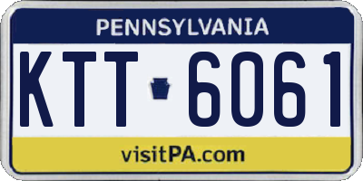 PA license plate KTT6061