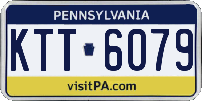 PA license plate KTT6079