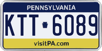 PA license plate KTT6089