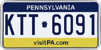 PA license plate KTT6091